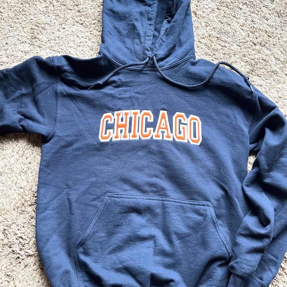 NWOT Chicago Navy Hoodie